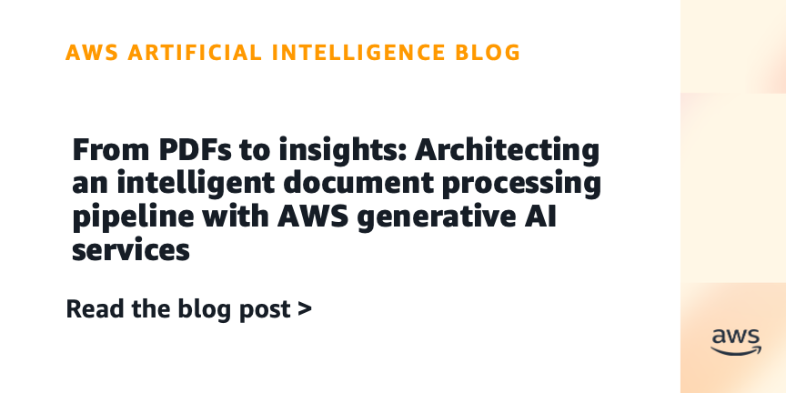 AWS launches Amazon Bedrock Data Automation, a unified service that extracts insights and structure from complex documents—moving beyond simple text scanning to understand context, relationships, and visual elements at scale.