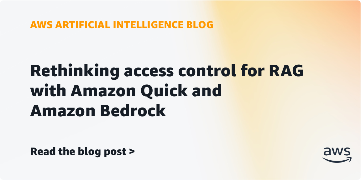 Amazon Quick adds real-time permission checks to AI search