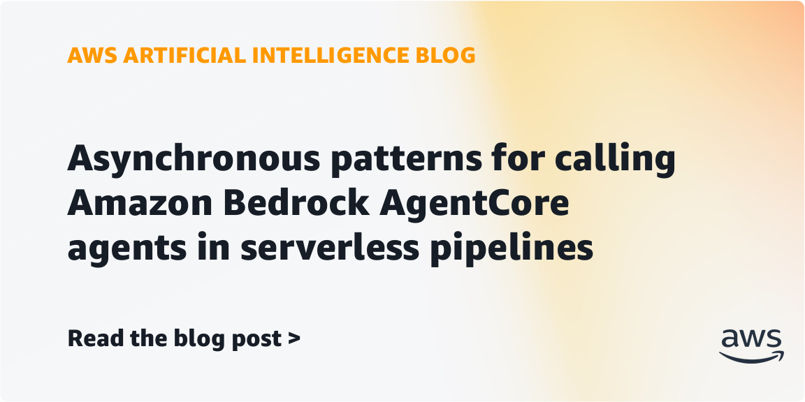 AWS shows how to cut idle costs when AI agents process requests