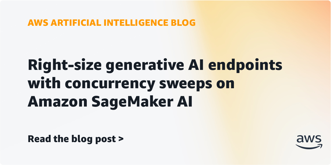 AWS adds CreateAIBenchmarkJob sweeps to size SageMaker AI endpoints