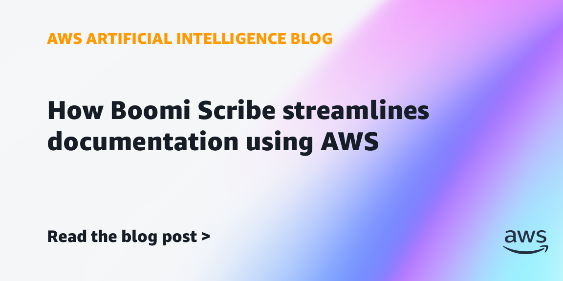 Boomi Scribe on AWS automates documentation