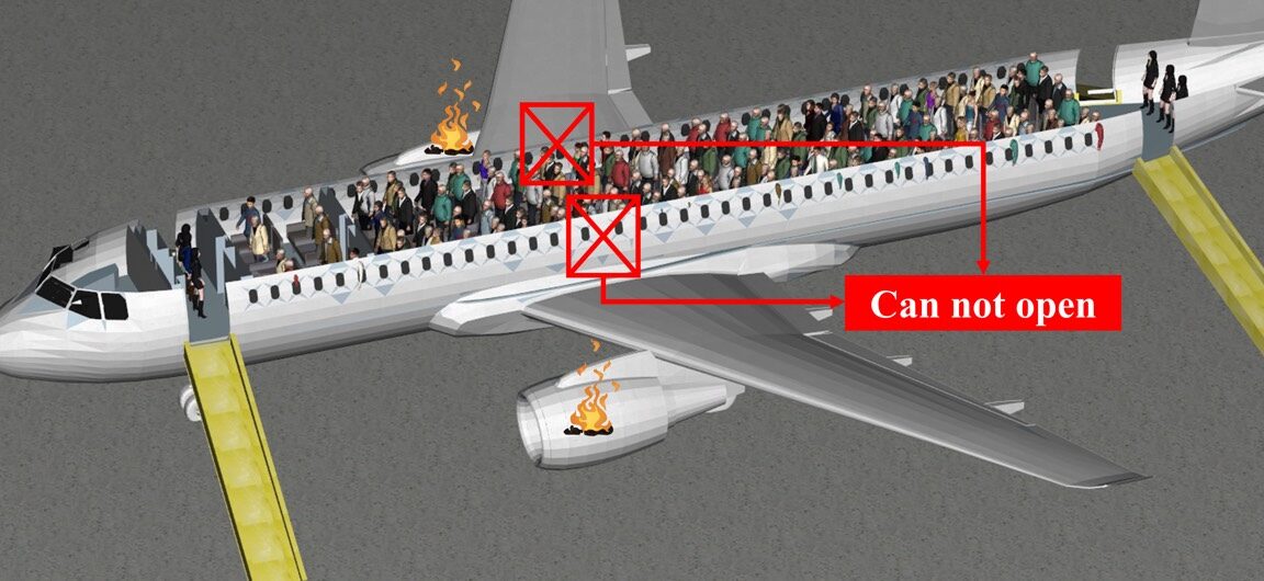 Strategic cabin seating of elderly passengers can significantly improve aircraft evacuation safety and efficiency.