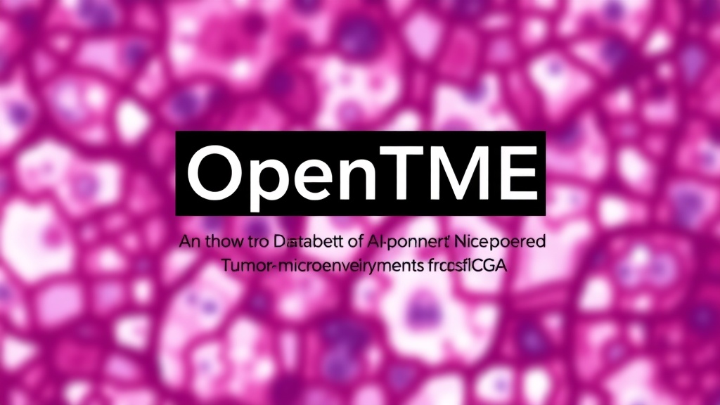 Researchers release OpenTME, a free dataset of 3,634 AI-analyzed cancer tissue samples to advance tumor microenvironment research.