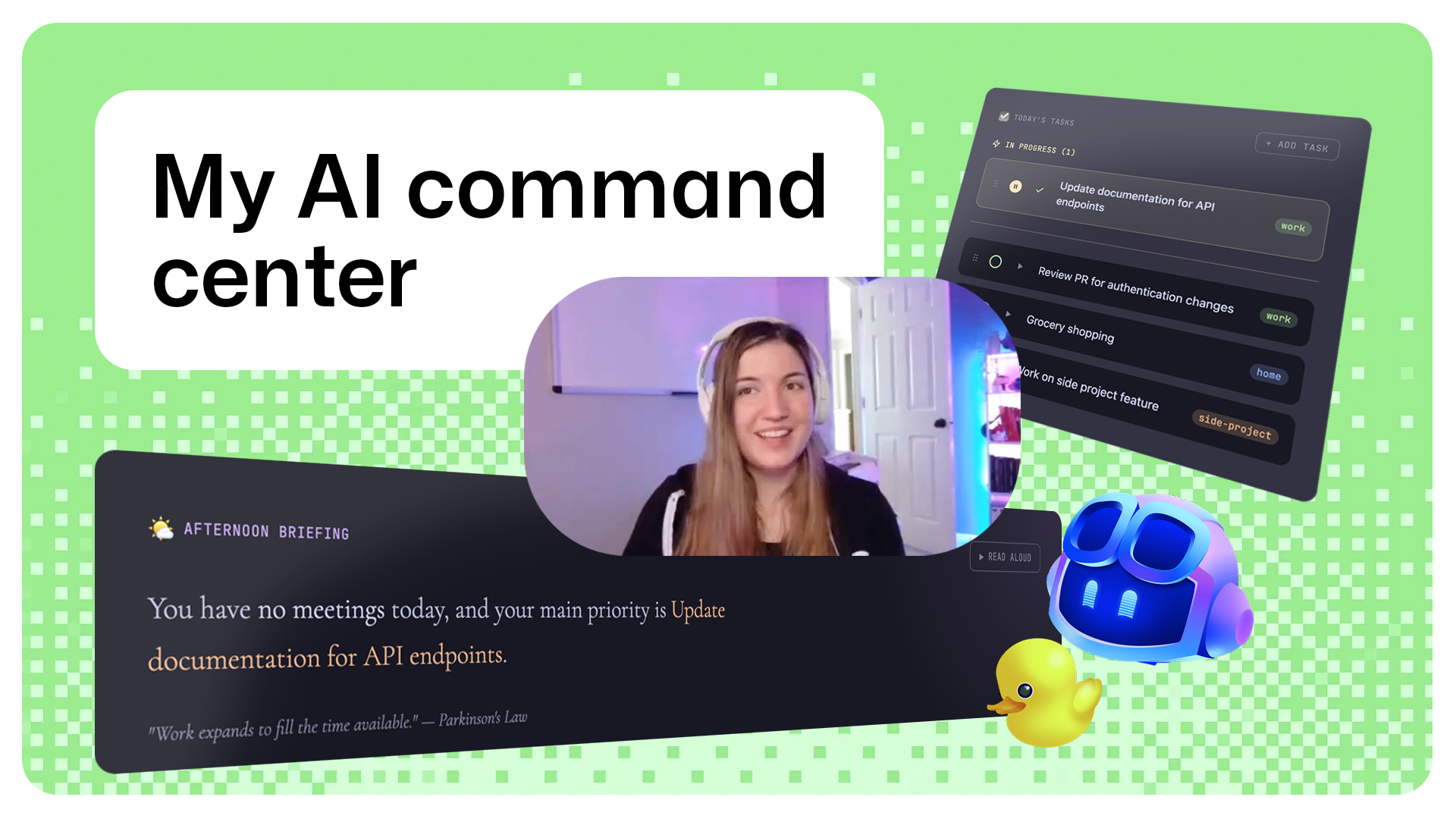 A GitHub engineer demonstrates how GitHub Copilot CLI can be leveraged to create an AI-powered personal organization command center for improved productivity.