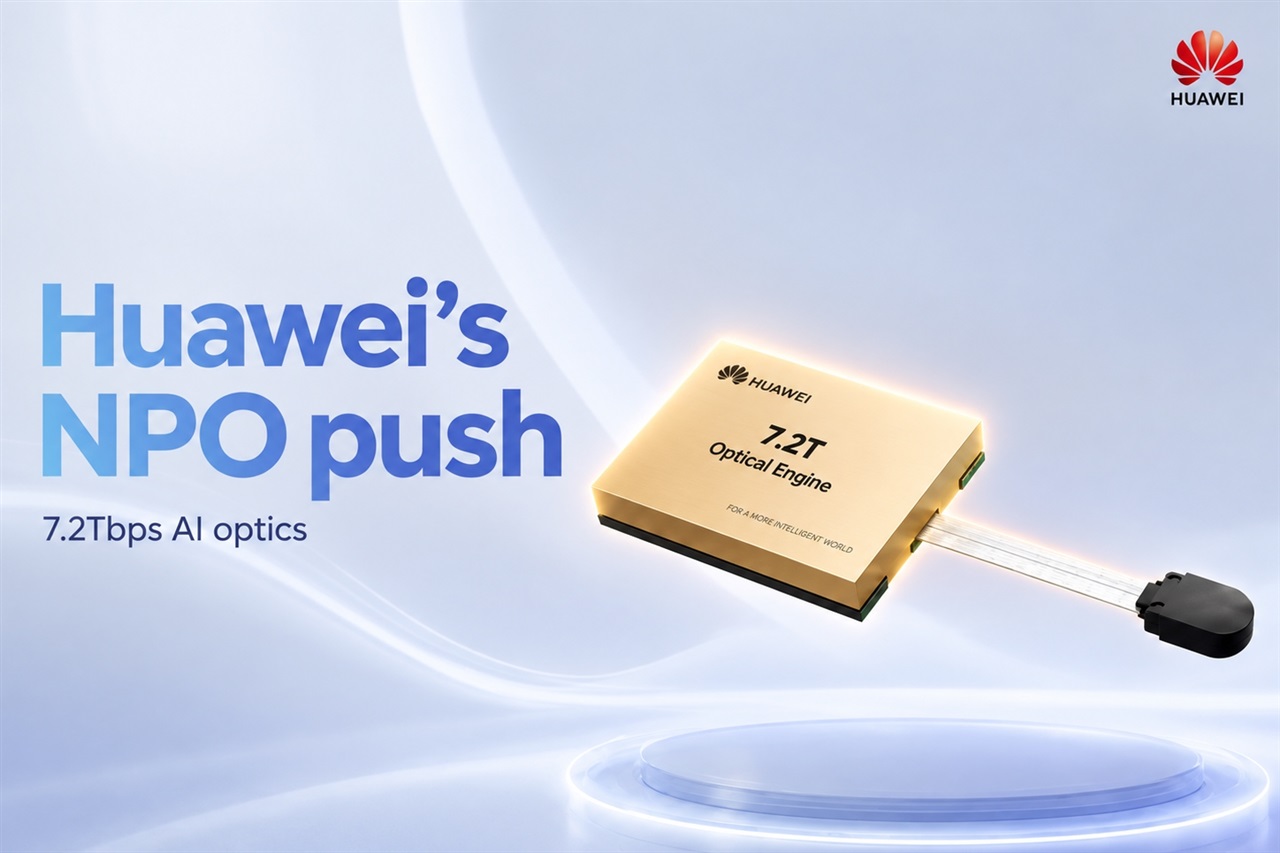 Huawei stakes out AI optics rulebook with 7.2Tbps NPO