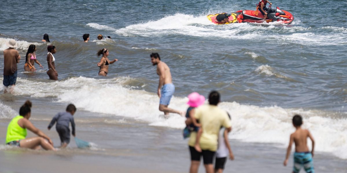 Shark bites swimmer at New York beach as sightings surge amid heat wave