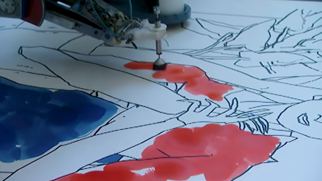 BBC archive shows 1996 AARON AI painting episode