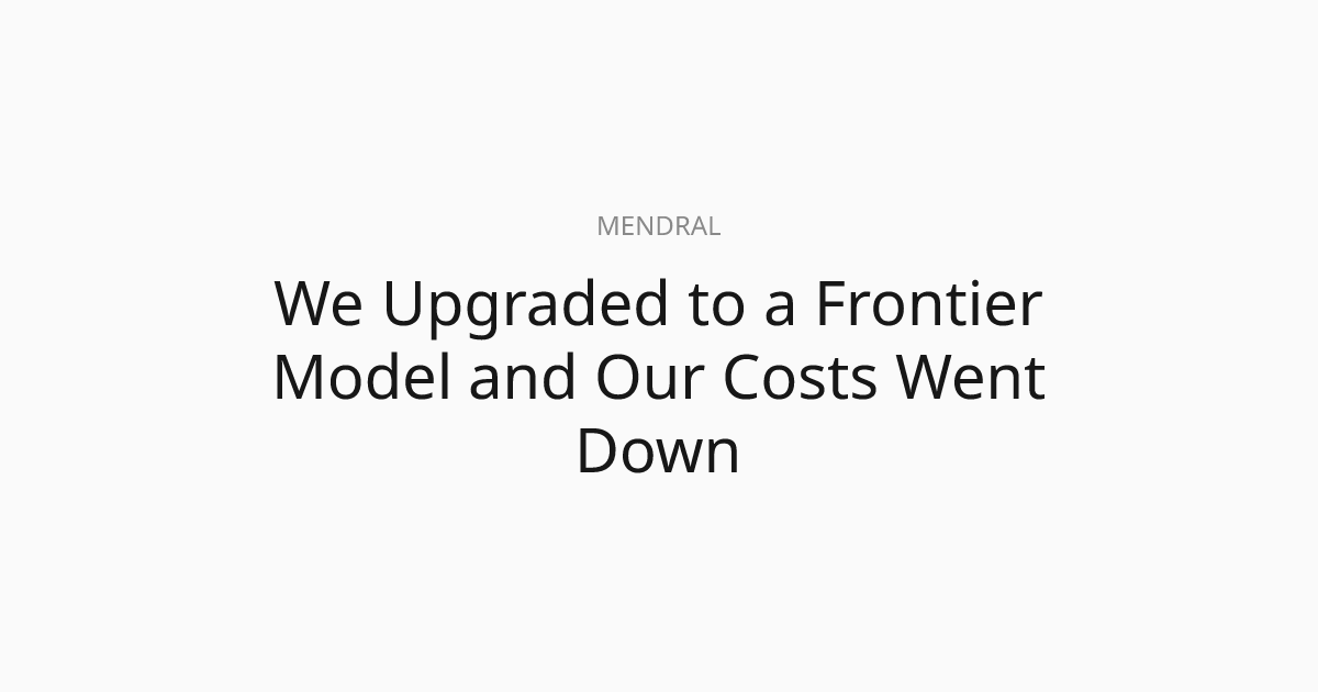 Company reduced LLM costs by switching from Sonnet 4.0 to Opus 4.6 through a tiered agent architecture that routes 80% of CI failures away from the expensive model.