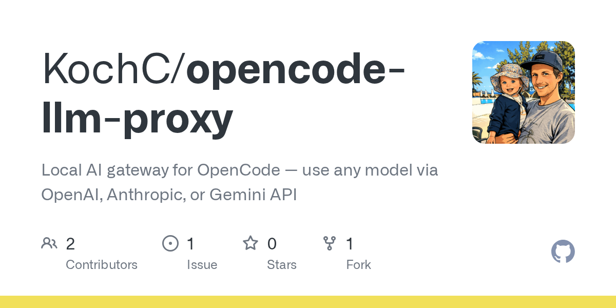 OpenCode-LLM-proxy – use any OpenCode model via OpenAI/Anthropic/Gemini API