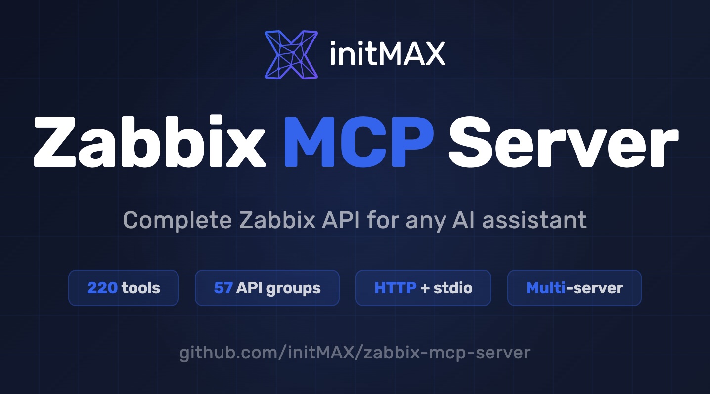 Developer releases Zabbix MCP Server with 225 AI-accessible tools for automated monitoring management