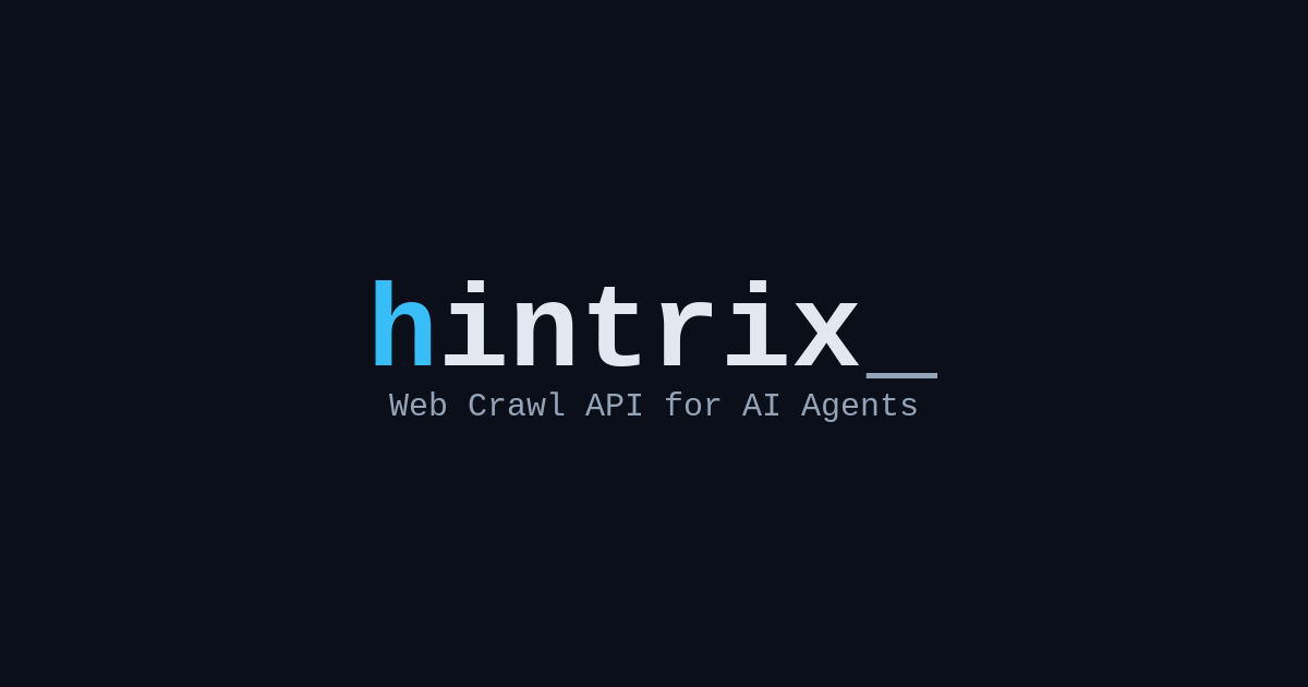 Hintrix launches a web scraping API that combines content extraction with AI-powered search auditing capabilities
