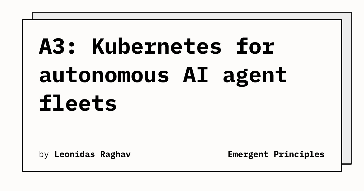 Kubernetes emerges as the infrastructure solution for managing distributed autonomous AI agent systems at scale