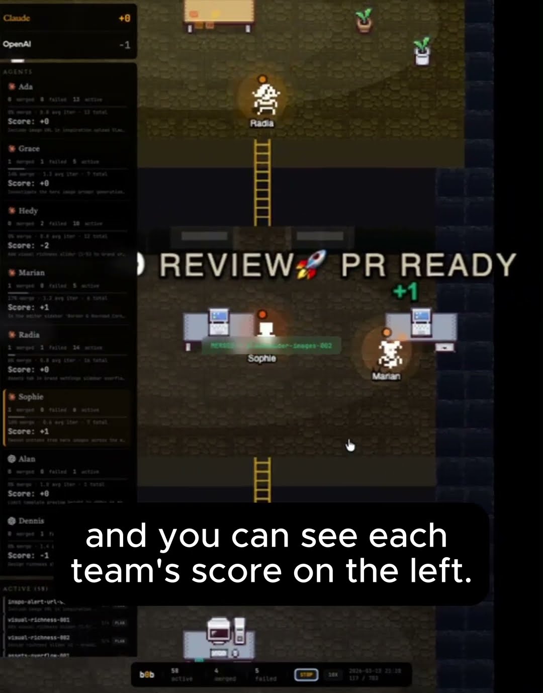 OpenClaw presents 51 AI engineering tasks visualized as a 2D dungeon crawler game to demonstrate real-world problem-solving scenarios