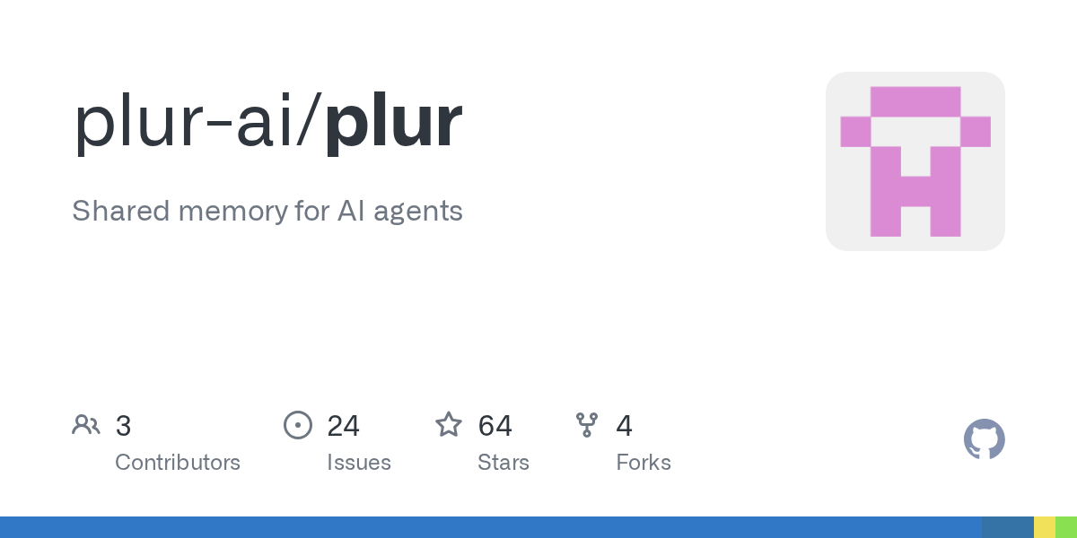 PLUR: AI エージェント向けの永続的メモリシステム。ローカルファースト、ゼロコスト