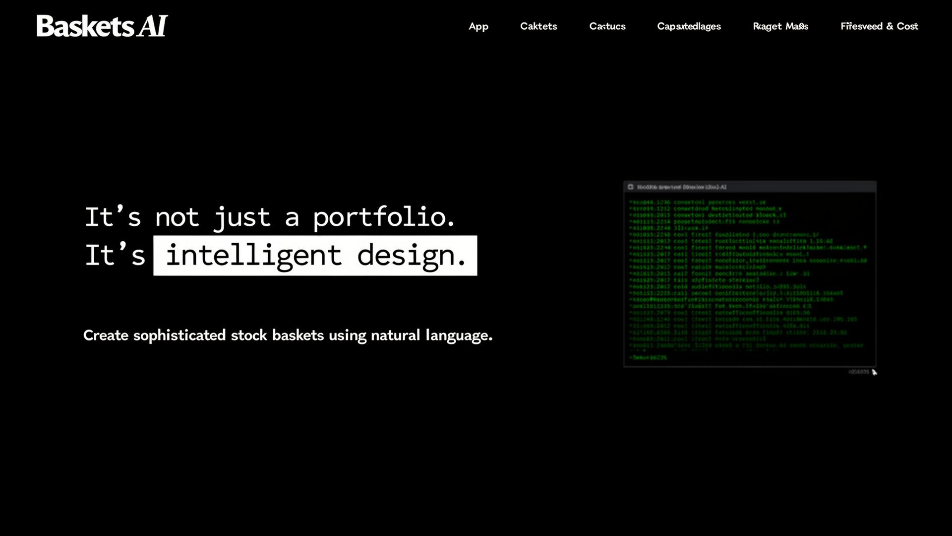 New AI-powered investment platform automatically creates and adjusts personalized thematic portfolios based on individual preferences