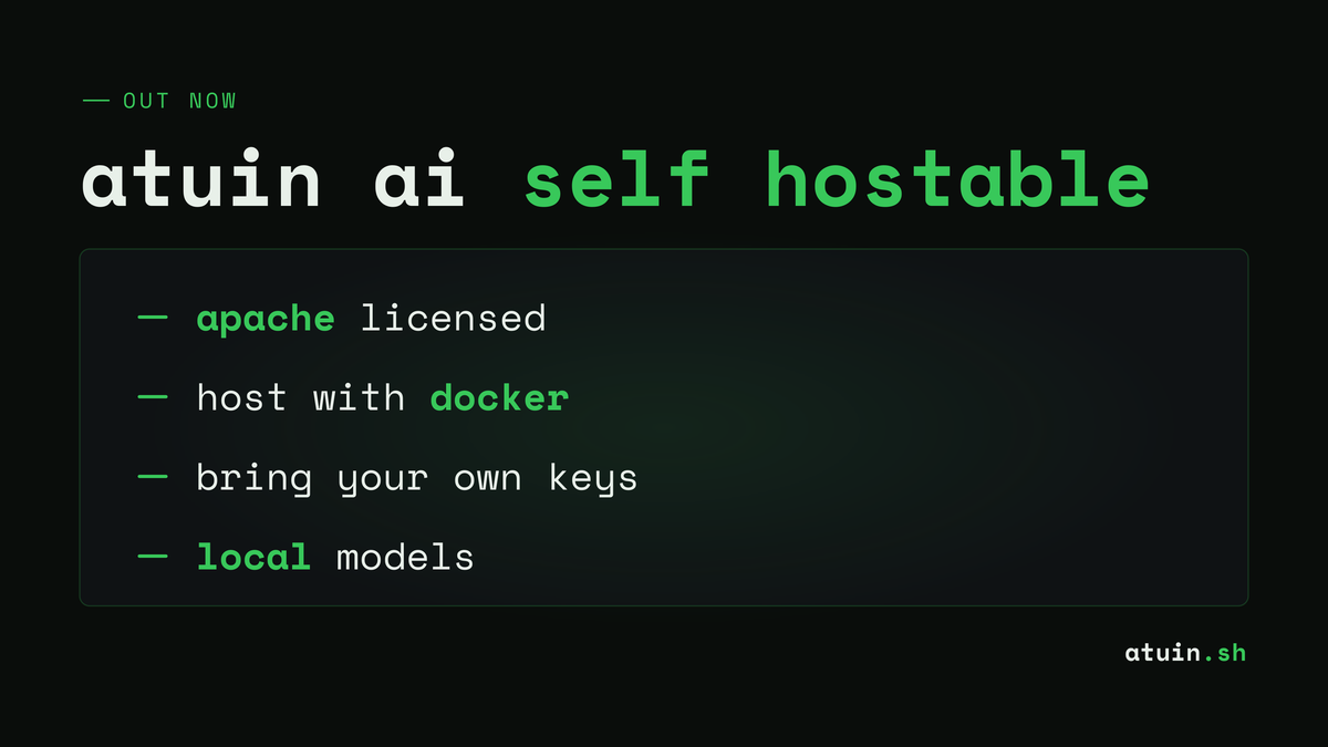 Atuin open sources its AI terminal agent server