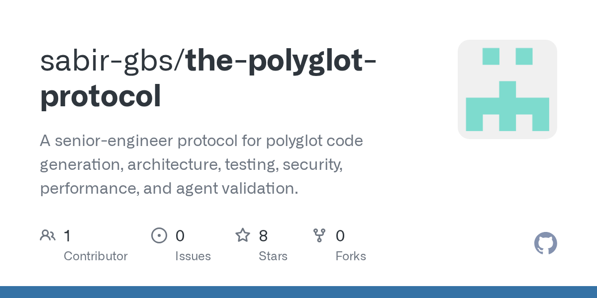 The Polyglot Protocol – senior-engineer guardrails for AI coding agents