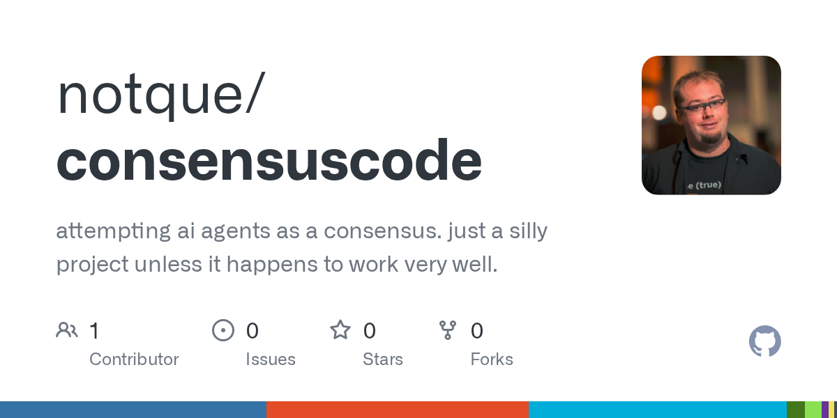 Developer creates decentralized AI agent system based on consensus-driven principles, sharing the project on GitHub eight months after agent technology emerged.
