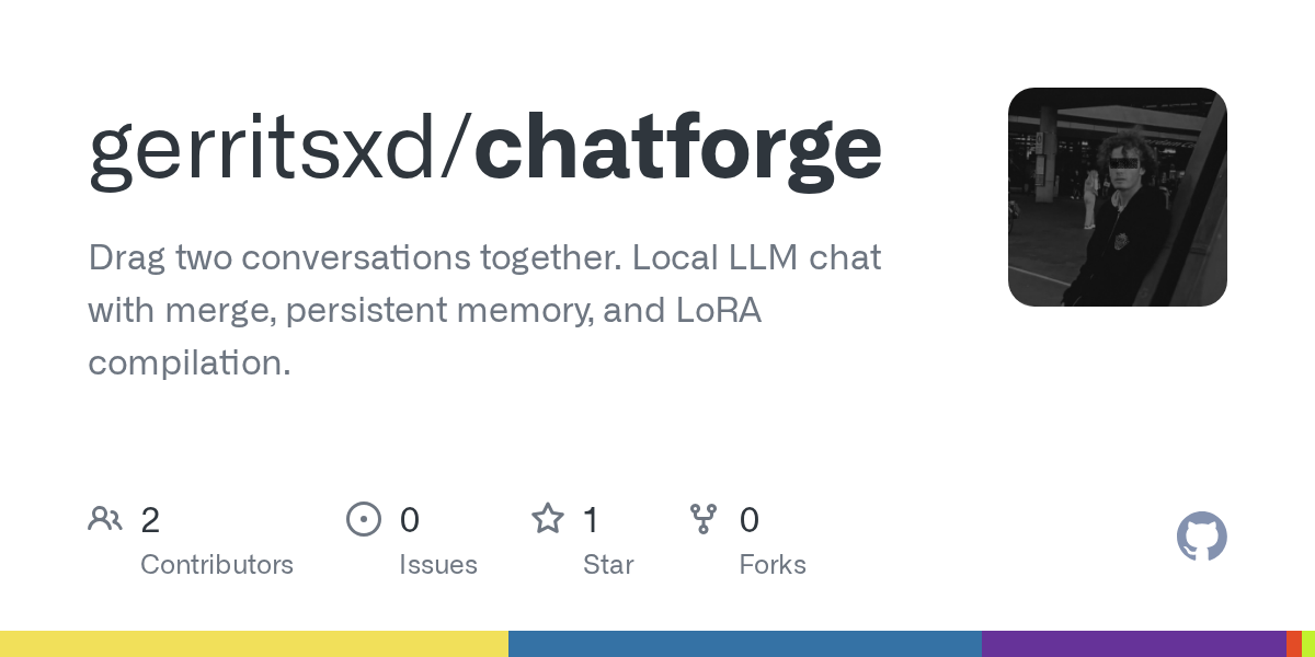 Chatforge launches open-source local AI chat that merges conversations and builds persistent memory — no data leaves your computer
