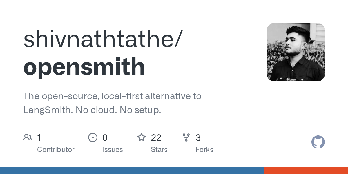 OpenSmith: Local LLM pipeline tracing without cloud