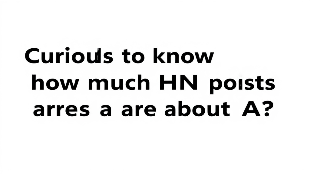 Hacker News user investigates the prevalence of AI-related content on the platform