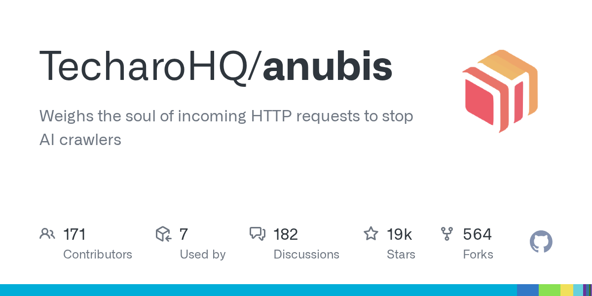 New tool called Anubis uses a 'soul weighing' approach to filter out AI crawler traffic from HTTP requests