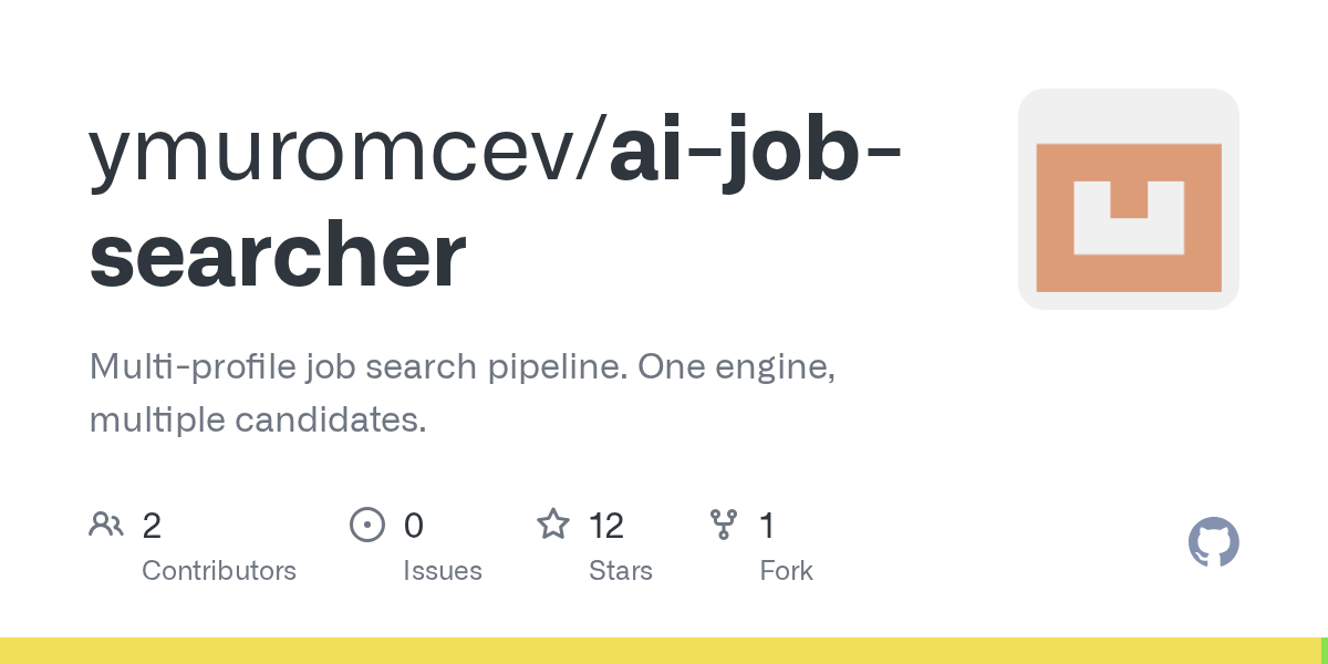 Developer builds multi-candidate job search agent using Claude Code, splitting engine from profile data to serve multiple users from one codebase.