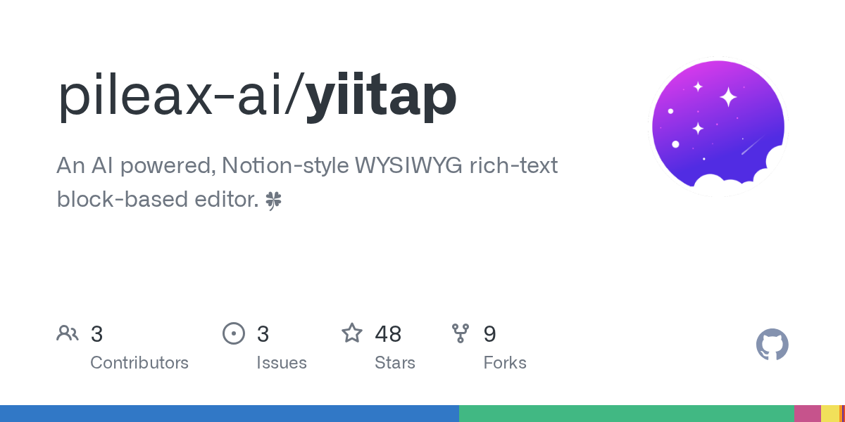 Yiitap launches AI-native Notion-style block editor supporting Vue and React frameworks