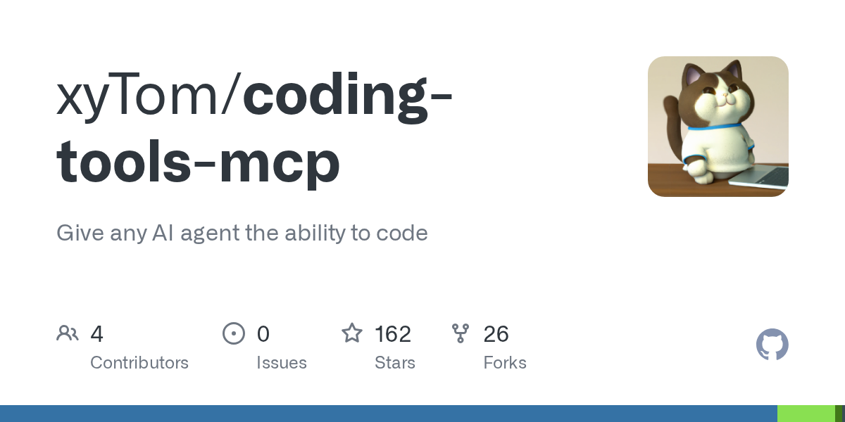 Coding Tools MCP is a new open runtime that lets any AI agent access local coding tasks—file inspection, patching, testing, and git operations—without needing external accounts or plugins.