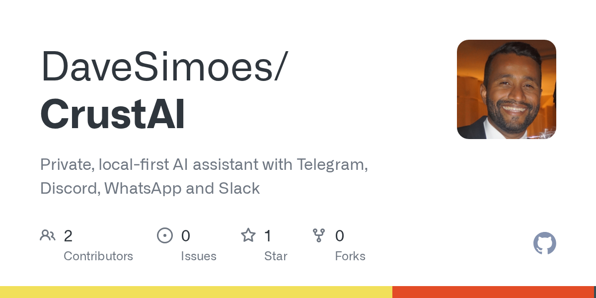 CrustAI – Private local AI assistant that runs entirely on your own machine without sending data to the cloud