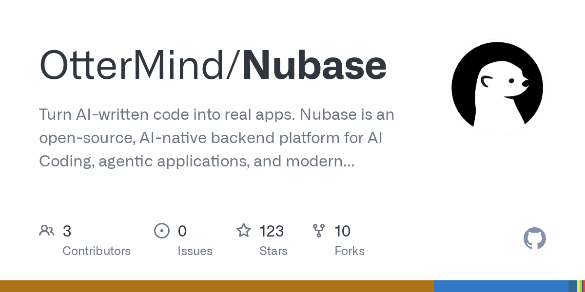 Nubase launches an open-source backend platform designed to let AI coding agents directly deploy full applications—database, auth, storage, functions, and memory—without separate infrastructure work.