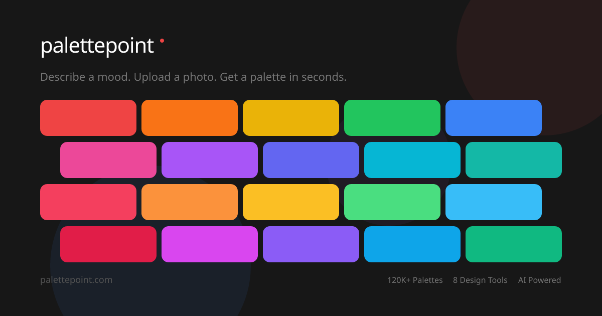 PalettePoint launches an AI-powered color palette generator with 120,000+ curated palettes and accessibility features