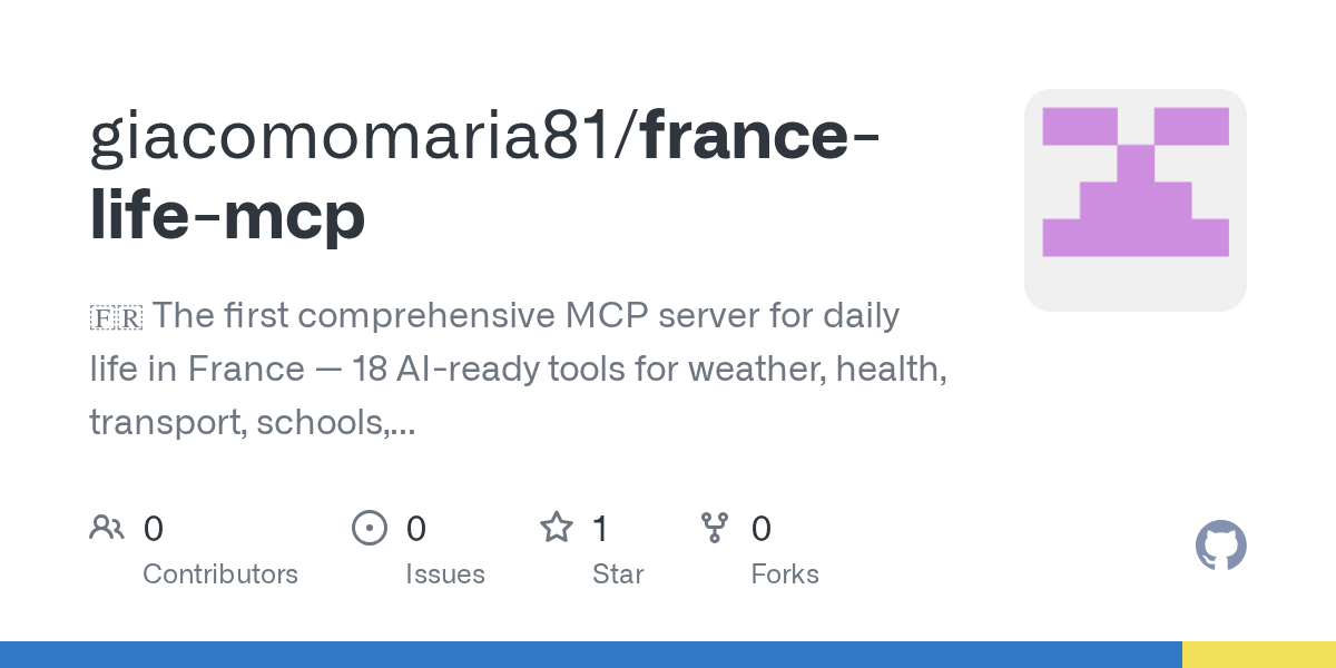 Developer creates France Life MCP, an open-source collection of 18 free AI tools designed to help users navigate daily life in France