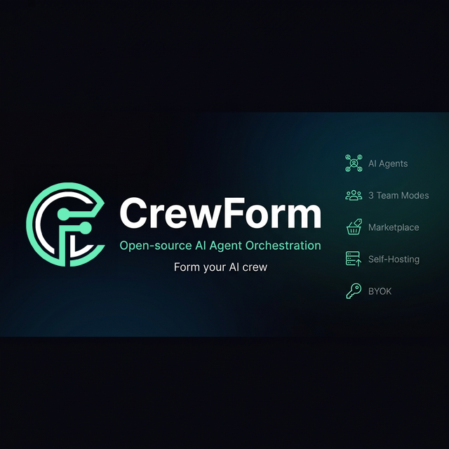 CrewForm launches an open-source platform for coordinating multiple AI agents in complex workflows