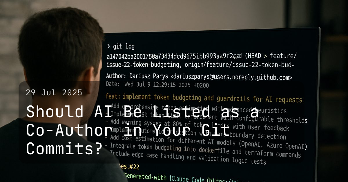 Developers debate whether AI tools deserve credit as co-authors in version control systems