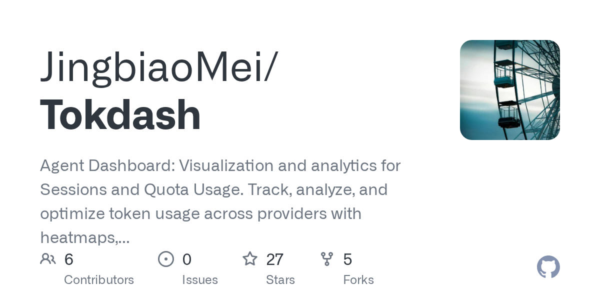 Tokdash: Local AI token tracker for developers