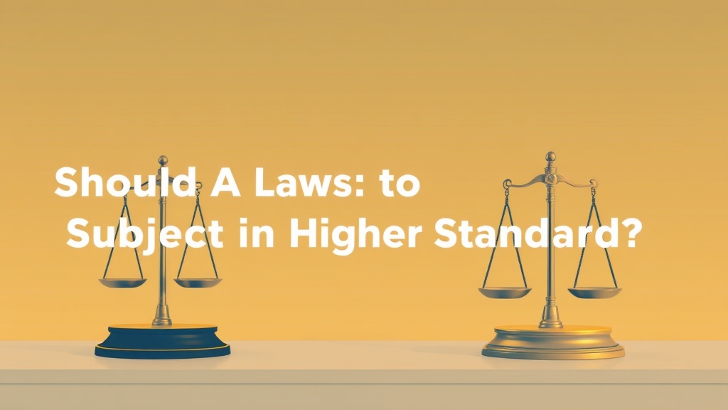 Debate emerges over whether AI regulation should require stricter evidence standards than traditional laws