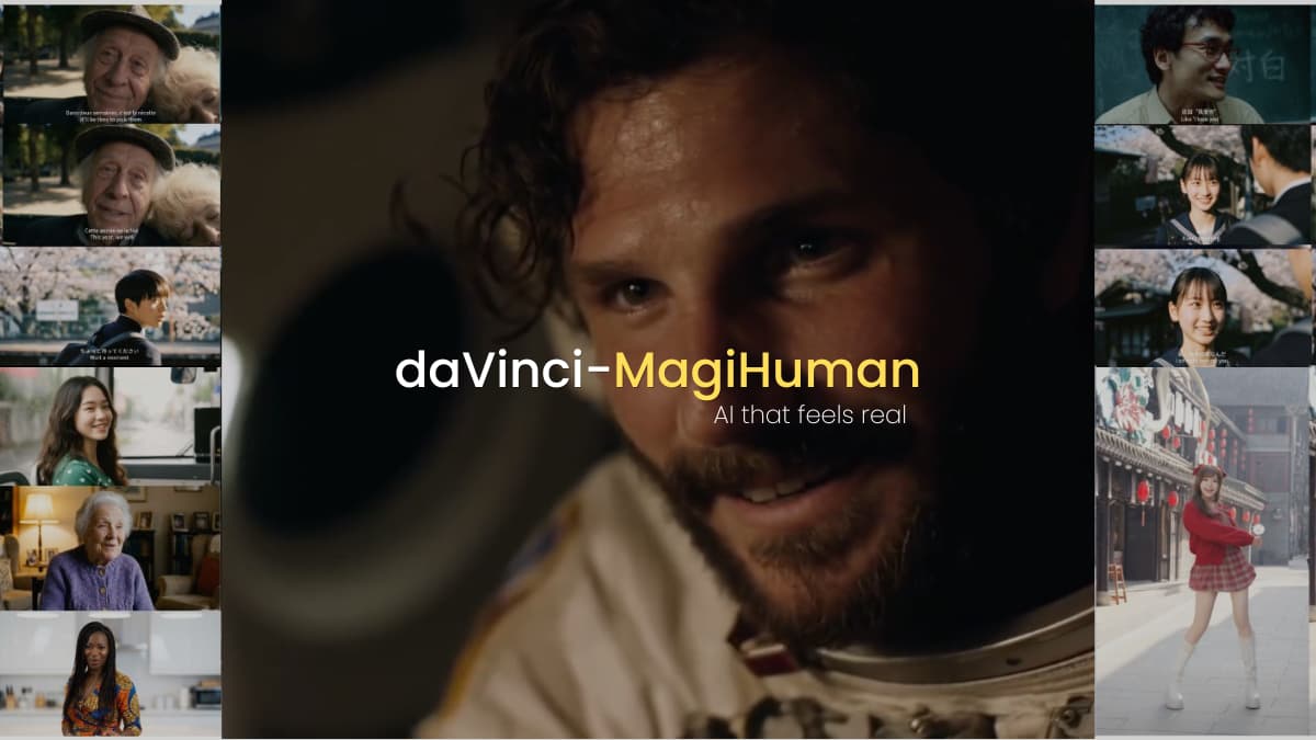 DaVinci-MagiHuman brings open-source realistic video generation capabilities to developers worldwide