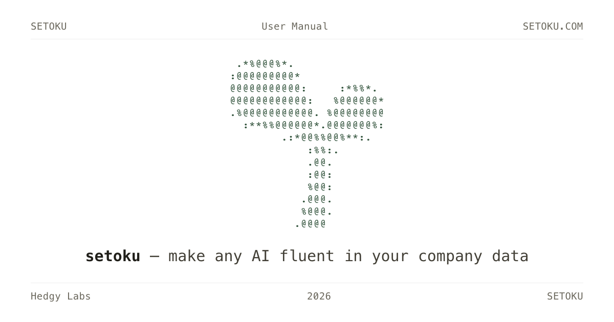 Setoku: Self-hosted AI knowledge server for company data