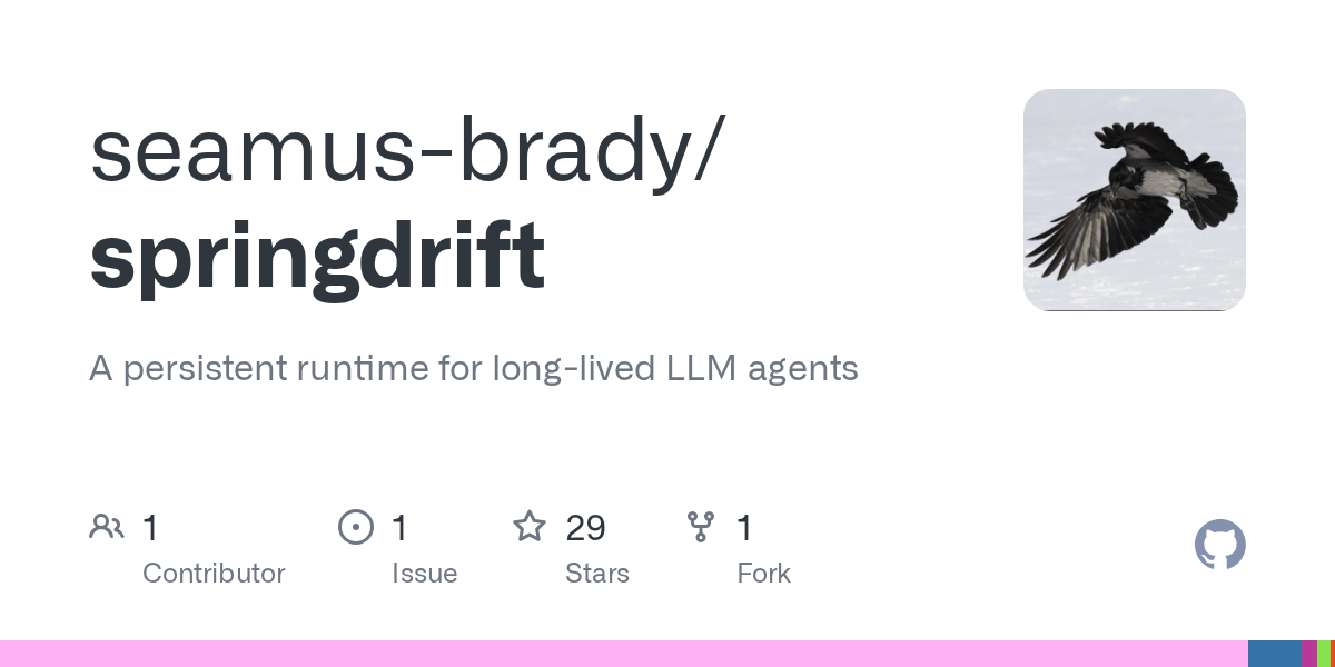 Developer unveils Springdrift, a specialized runtime for long-lived LLM agents built on Gleam and BEAM with self-diagnostic capabilities and safety controls.