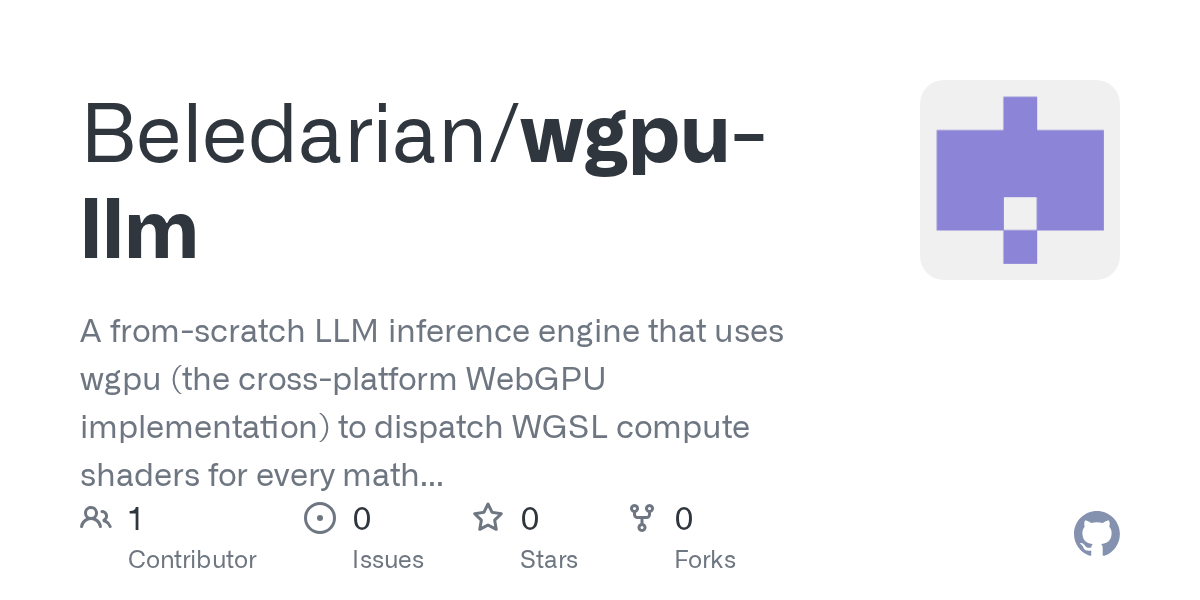 Developer creates a WebGPU-based LLM inference engine enabling Llama models to run efficiently on Snapdragon laptop GPUs