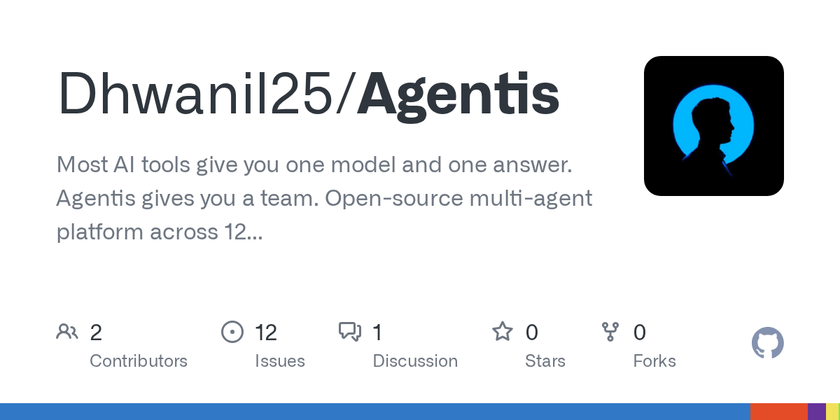 Agentis enables developers to orchestrate multi-agent AI workflows across 12 different LLM providers with 3D visualization capabilities