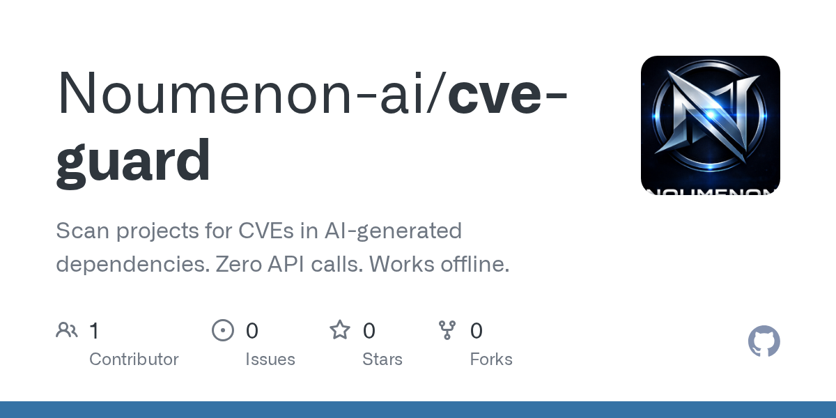 Noumenon AI releases CVE-Guard, an open-source tool designed to identify security vulnerabilities in code generated by AI models