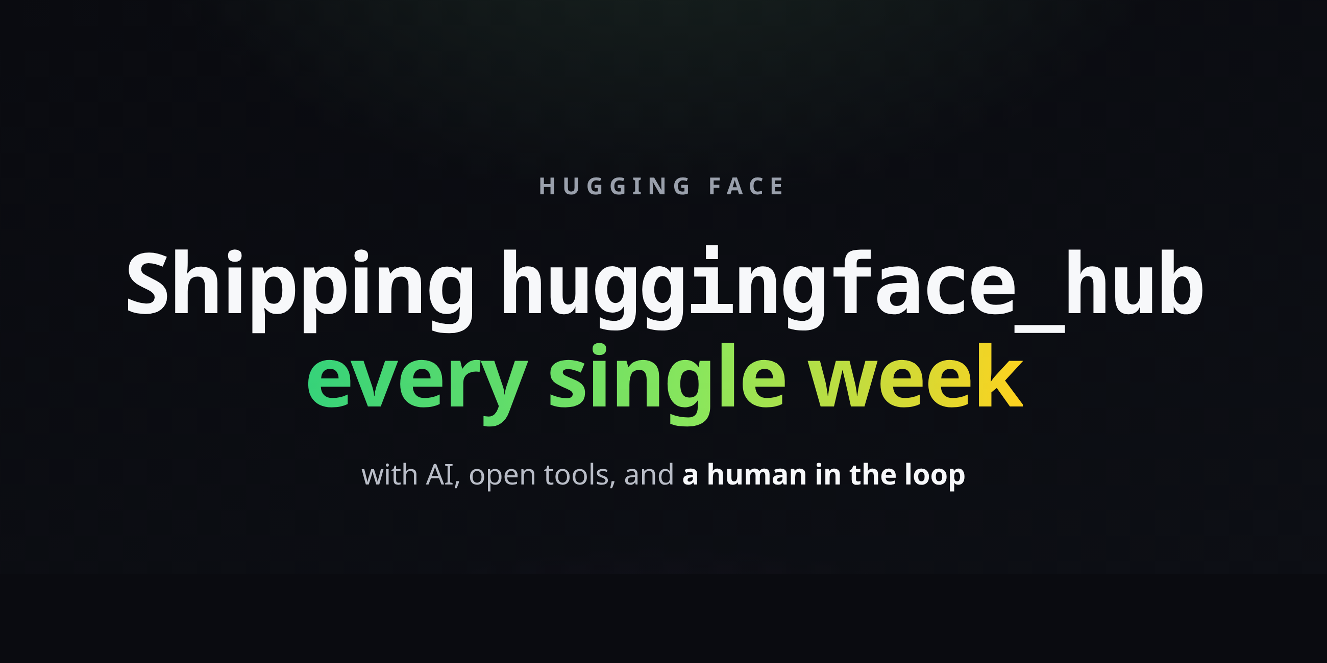 Hugging Face automated its weekly software releases using open-source AI and deterministic verification, cutting manual work from half a day to a few minutes of human review.