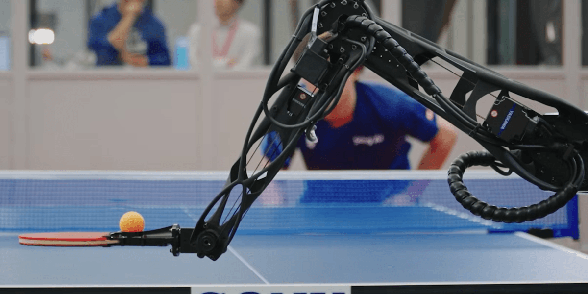 Sony AI trains robot to rally against professional ping-pong players, published in Nature