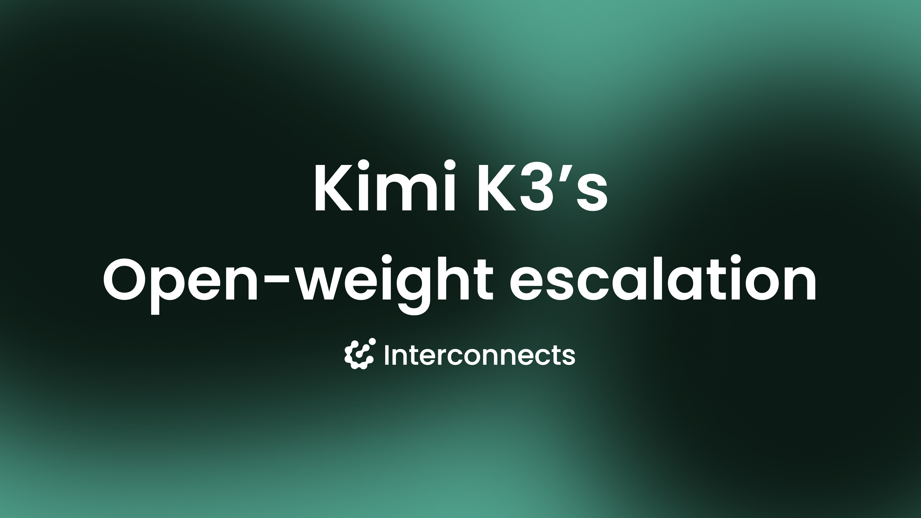 Moonshot AI releases Kimi K3, strongest open-weight model ever