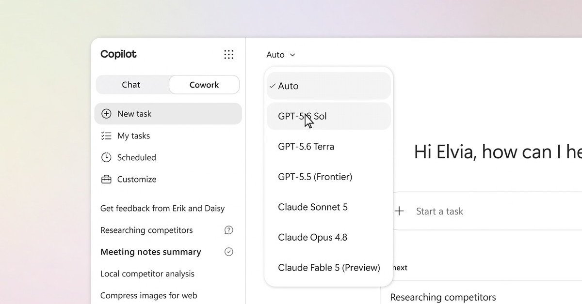 Microsoft adds OpenAI's GPT-5.6 to 365 Copilot for faster complex tasks
