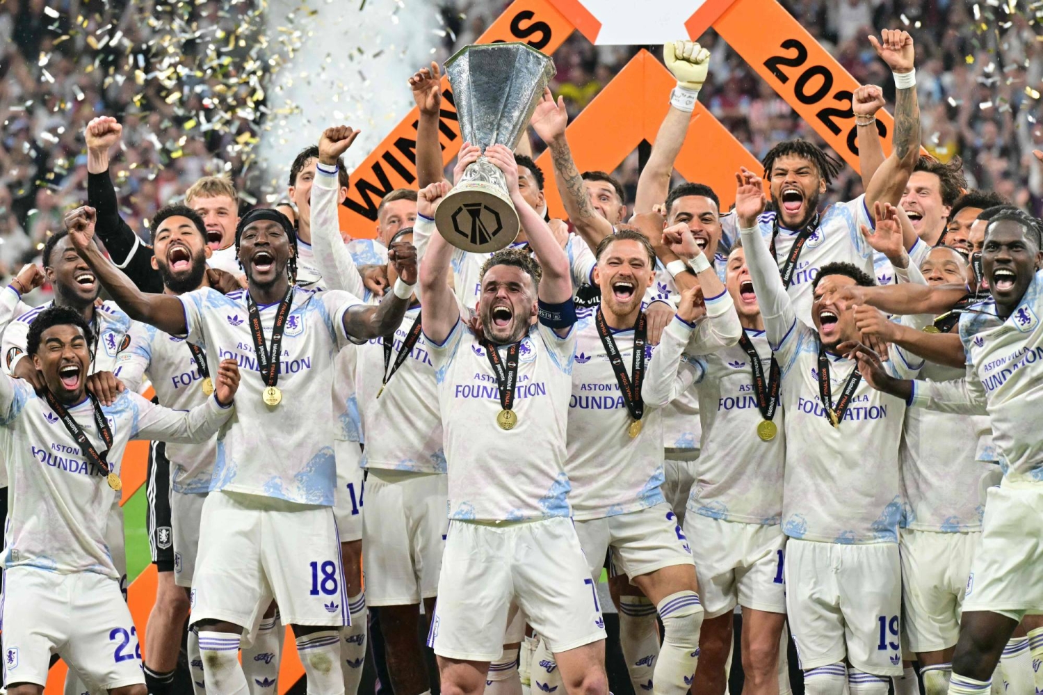 Aston Villa wins Europa League final 3-0 against Freiburg, ending 30-year wait for silverware