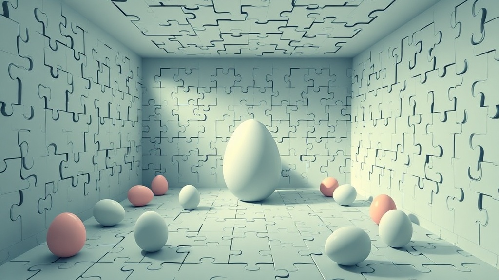 Eggs, rooms, puzzles, and talking about AI
