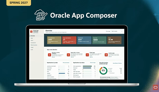 Oracle App Composer lets staff build apps via chat, spring 2027